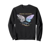 Mental Health Recovery Butterfly Effect Trauma Healing Sweatshirt