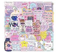 Mental Health Stickers 50 PCS Inspirational Journal Quote Stickers Waterproof Vinyl Affirmation Motivational Sticker for Adults Teens Kindle Laptop Scrapbook Journal Water Bottle Teacher Supplies
