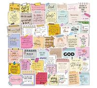 Mental Health Stickers 50 PCS Inspirational Journal Quote Stickers Waterproof Vinyl Affirmation Motivational Sticker for Adults Teens Kindle Scrapbook Journal Teacher Supplies (Morandi)