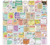 Mental Health Stickers 54 Pcs Journal Stickers Quote Sticker Waterproof Vinyl Inspirational Affirmation Sticker for Adults Teens Kindle Laptop Scrapbook Journal Water Bottle