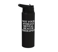 Mental Health Therapist Apparel | Unique Therapists Design Stainless Steel Insulated Water Bottle