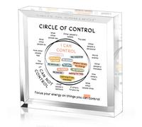 Mental Health Things I Can Control Decor - Therapy Office Acrylic Gifts - Psychology Art Decor for Treatment Room Office School Classroom - Art Decorations for Therapist Office Living Room Bedroom