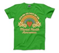 Mental Health Tshirt - Be Kind It's Ok Not to Be Ok Adults, Teens and Kids T-Shirt Be Kind World Day Tee Wear Green Positivity Awareness Kindness Tee