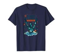 Mental Health Warrior Empowering Men Inspirational Art T-Shirt, Men, Navy, 5XL
