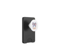 Mental Health Warrior Not Worrier Butterfly Inspirational PopSockets PopWallet for MagSafe