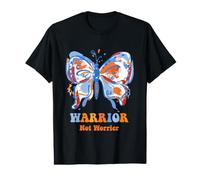 Mental Health Warrior Not Worrier Butterfly Inspirational Value Graphic T-Shirt