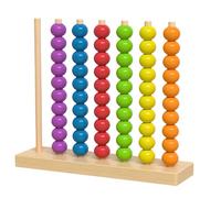 Mental Logic Puzzle - Wooden Circle Stacker, Pattern Recognition Base, Hand Eye Coordination Function, Schooling Category, Multicolored Natural Timber For Kids Girls Boys Party