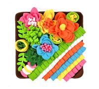 Mental Stimulation for Dogs Dog Snuffle Mat Interactive Puzzle Toy Anxiety Relief Slow Feeder Treat Calorie Burning Canine Scent Training Tool Brown