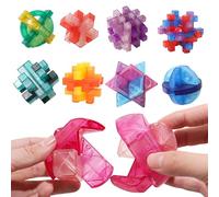 Mental,Traditional Chinese Entertainment - Wooden Wit Games | for Children Older Adults Students And Travel Home And School Decoration