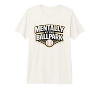 Mentally at the Ballparks Baseball Season Game Era Premium T-Shirt