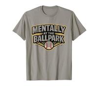 Mentally at the Ballparks Baseball Season Game Era T-Shirt