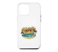 Mentally at the Beach Retro Sunset Vacation Shirt Case for iPhone 12 Pro Max