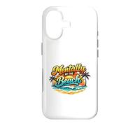 Mentally at the Beach Retro Sunset Vacation Shirt Case for iPhone 17