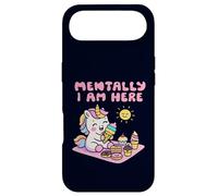 Mentally I Am Here Cute Unicorn Dessert Mood Summer Case for iPhone Air