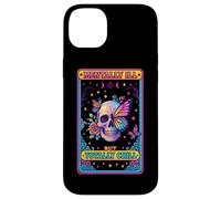 Mentally Ill But Totally Chill Skull Butterfly Case for iPhone 14 Plus