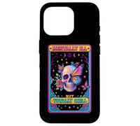 Mentally Ill But Totally Chill Skull Butterfly Case for iPhone 16 Pro
