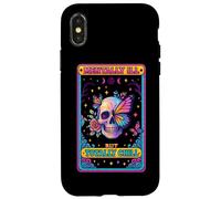 Mentally Ill But Totally Chill Skull Butterfly Case for iPhone X/XS