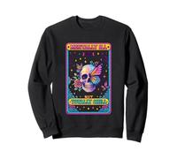 Mentally Ill But Totally Chill Skull Butterfly Sweatshirt