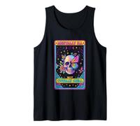 Mentally Ill But Totally Chill Skull Butterfly Tank Top
