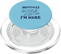 Mentally I'm Here Evolution Fossils Archeology Funny PopSockets PopGrip for MagSafe