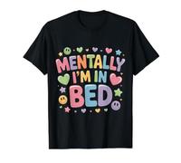 Mentally I'm in Bed Tired Sleepy Mood Nap - Value Graphic T-Shirt, Men, Black, S