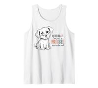 Mentally I'm Just a Frisbee Stuck on The Roof Tank Top