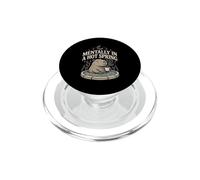 Mentally In A Hot Spring Capybara Coffee PopSockets PopGrip for MagSafe