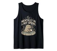 Mentally in A Hot Spring Capybara Coffee Tank Top