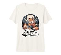Mentally in The Mountains Cozy Fox Camp Premium T-Shirt