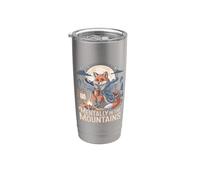 Mentally in The Mountains Cozy Fox Camp Stainless Steel Insulated Tumbler