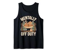 Mentally Off Duty Camping Bear Tank Top