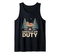Mentally Off Duty Camping Capybara Tank Top