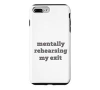 Mentally Rehearsing My Exit Funny Saying Introvert Case for iPhone 7 Plus/8 Plus