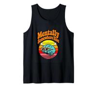 Mentally Somewhere Else Funny Retro Brain Tank Top
