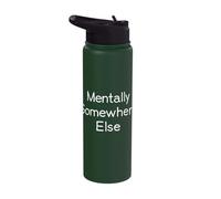 Mentally Somewhere Else Relaxed State Stainless Steel Insulated Water Bottle