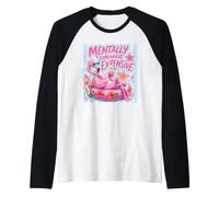 Mentally Somewhere Expensive Flamingo Tropical Resort Raglan Baseball Tee