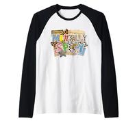 Mentally Spicy Ransom Note Collage Aesthetic Leopard Print Raglan Baseball Tee