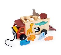 Mentari Toys Shape Sorter - Fun & Interactive Learning Experience for Kids (Safari Truck)