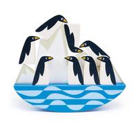 Mentari Wooden Balancing Penguins - Stacking Penguin Toy For Children Ages 2+