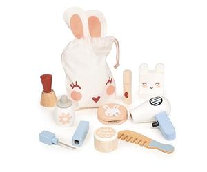 Mentari Wooden Toy Bunny Make Up Set - Pretend Play Vanity Set For Children Ages 3+