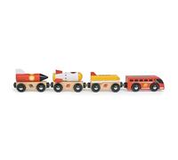 Mentari Wooden Train Toys: The Perfect Blend of Design and Imagination - Shop Now! (Space Rocket Train)