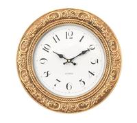 Menterry European Vintage Decorative Wall Clock, 12" Antique Gold Style, Battery Operated Wall Clocks for Kitchen, Bedroom, Farmhouse, Bathroom, Offices