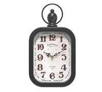 Menterry Small Retro Rectangle Wall Clock, Black Antique Vintage Style Decor Wall Clocks for Farmhouse,Bedroom,Kitchen,Bathroom (11" H x 6.1" W)