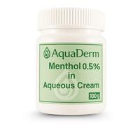 Menthol 0.5% in Aqueous Cream 100g - Cooling Moisturiser for Dry, Itchy & Irritated Skin - Suitable for Eczema, Psoriasis, Sunburn & Insect Bites - SLS-Free, Non-Greasy Formula | SterlingSquare