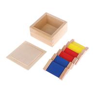 Mentin Montessori Sensorial Material Learning Color Tablet Box 1/2/3 Wood Preschool Toy