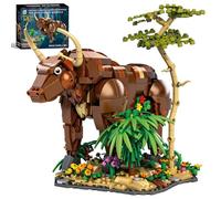 MENTOJOY Toys Premium Bull Building Set - 1210 Piece Advanced Family Building Project | Educational Puzzle Toy for Ages 6+