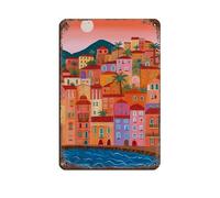 Menton, French Riviera Tin Sign Vintage Metal Pub Club Cafe Bar Home Wall Art Decoration Poster Retro 8x12inch(20x30cm)