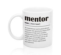 Mentor Appreciation Mug 11Oz - Novelty Ceramic Drinking Cup, Birthday/Retirement/Promotion Gift for Mentor Advisor Professor