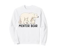 Mentor Bear With Two Cubs Siblings Polar Bear Family Sweatshirt