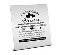 Mentor Gift for Women Men Inspirational Desk Decor for Mentor Thank You Mentor Gifts Best Mentor Gifts Plaque Sign Desk Decor for Counselor Graduation Gifts for Mentor Teachers Day Gifts